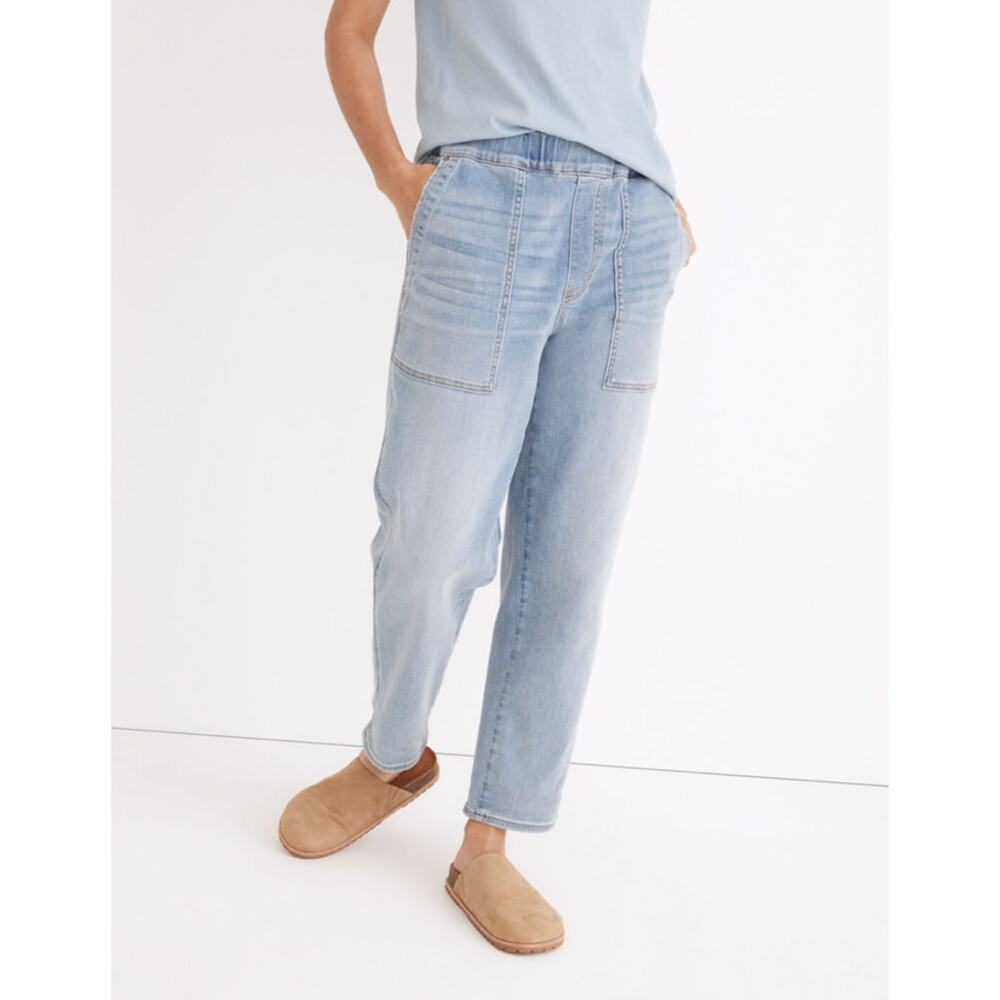 Madewell Pull-On Relaxed Jeans in Lisford Wash Women's S NWT